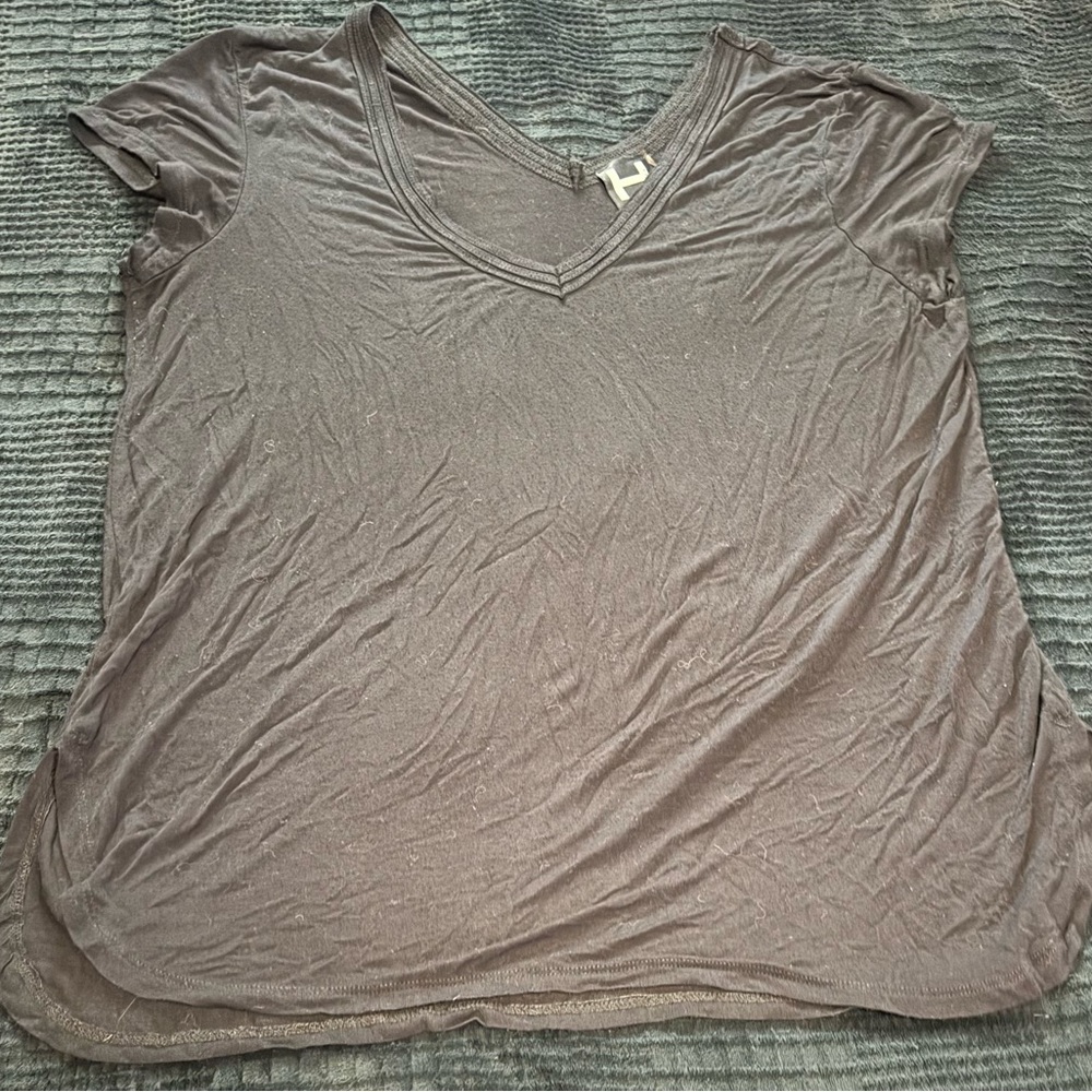 V-Neck Black Women's Top